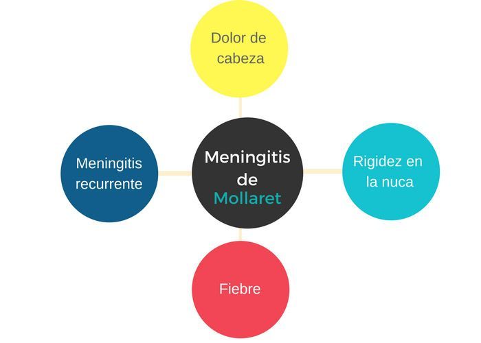 meningitis de Mollaret sintomas